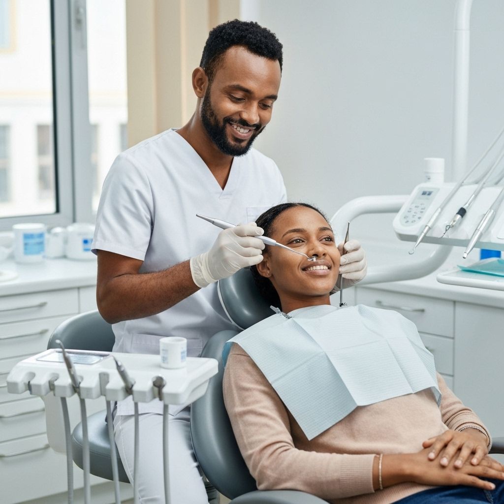 Professional Ethiopian Dentist at Work